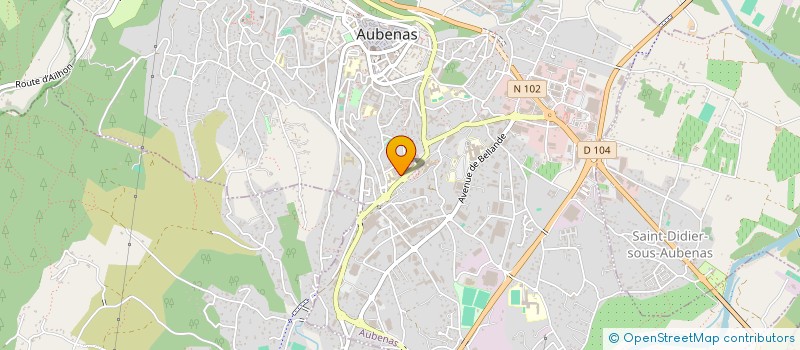 localisation de l'entreprise JM FACADES à AUBENAS