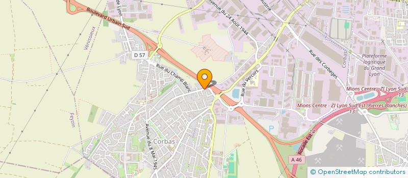 localisation de l'entreprise JM FONCIER CONSEIL à CORBAS