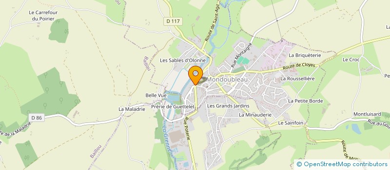 localisation de l'entreprise JM FORMATION - CONSEIL  MONDOUBLEAU