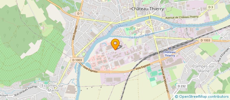 localisation de l'entreprise JM FRANCE à CHATEAU-THIERRY