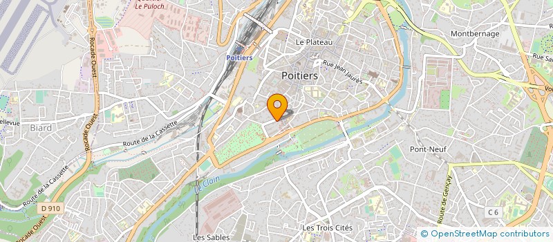 localisation de l'entreprise JM FRET FINANCES  POITIERS