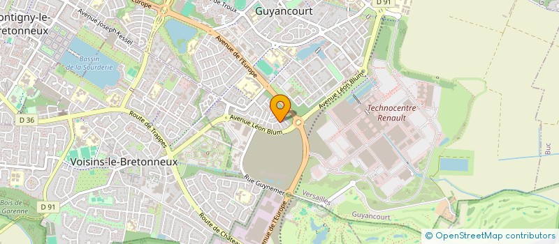 localisation de l'entreprise JM GROUP  GUYANCOURT