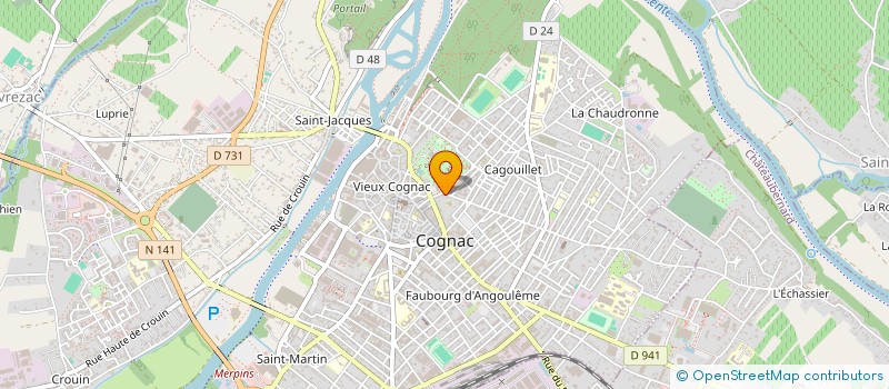 localisation de l'entreprise JM HOLDINVEST à COGNAC
