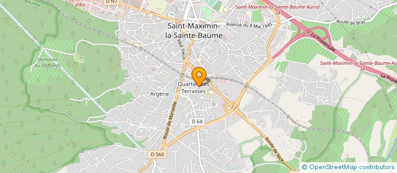 localisation de l'entreprise JM HOUILLON CONSTRUCTION à SAINT-MAXIMIN-LA-SAINTE-BAUME