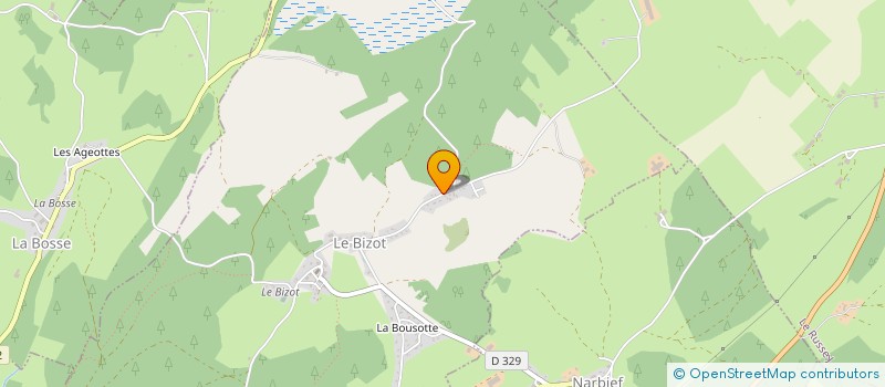 localisation de l'entreprise JM HOUSE  LE BIZOT