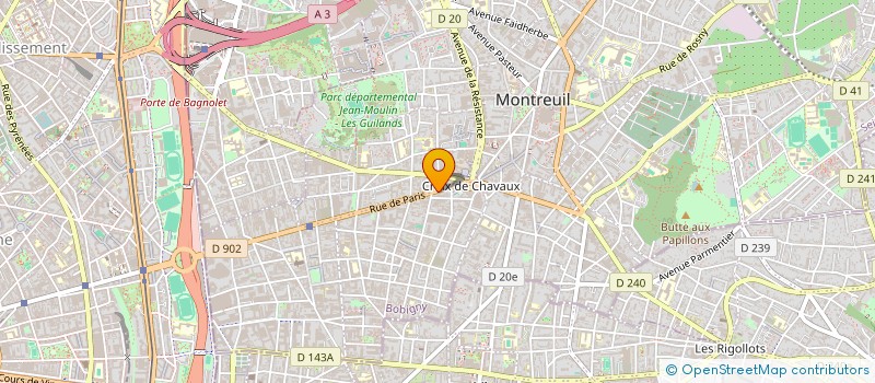 localisation de l'entreprise JM IMMO à MONTREUIL