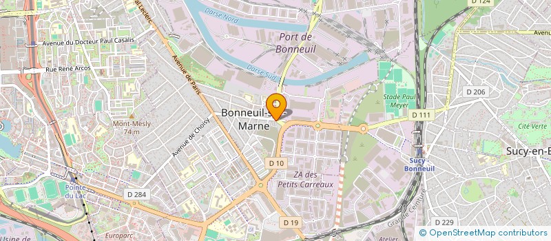 localisation de l'entreprise JM IMMO à BONNEUIL-SUR-MARNE