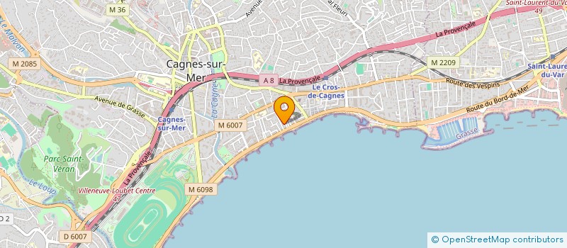 localisation de l'entreprise JM IMMOBILIER à CAGNES-SUR-MER