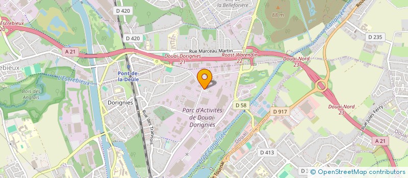 localisation de l'entreprise JM INFORMATIQUE ET BUREAUTIQUE  DOUAI