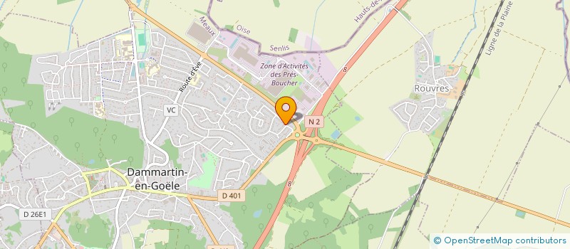 localisation de l'entreprise JM INTERIM  DAMMARTIN-EN-GOELE