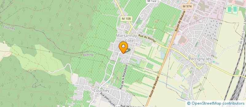 localisation de l'entreprise JM INVEST à MARSANNAY-LA-COTE