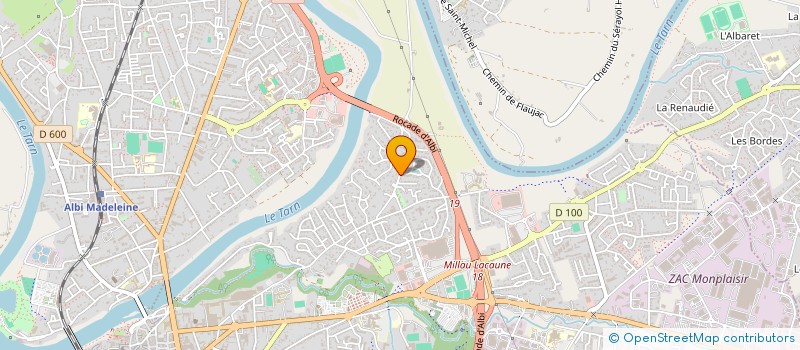 localisation de l'entreprise JM INVEST  ALBI