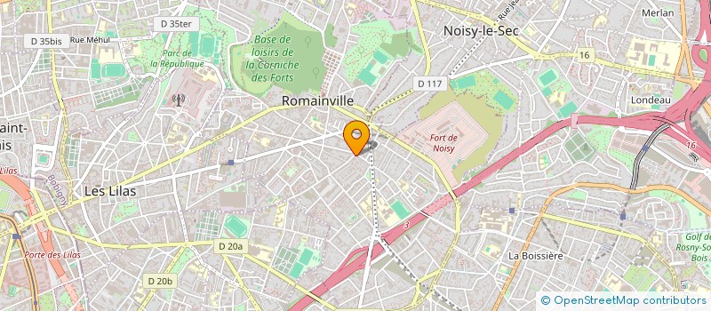 localisation de l'entreprise JM INVEST à ROMAINVILLE