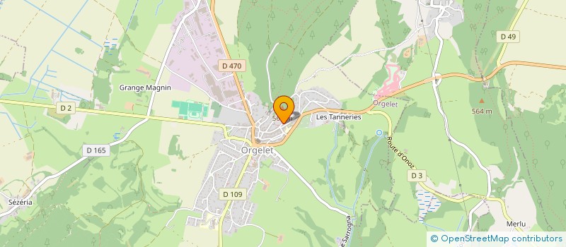 localisation de l'entreprise JM INVESTISSEMENTS à ORGELET