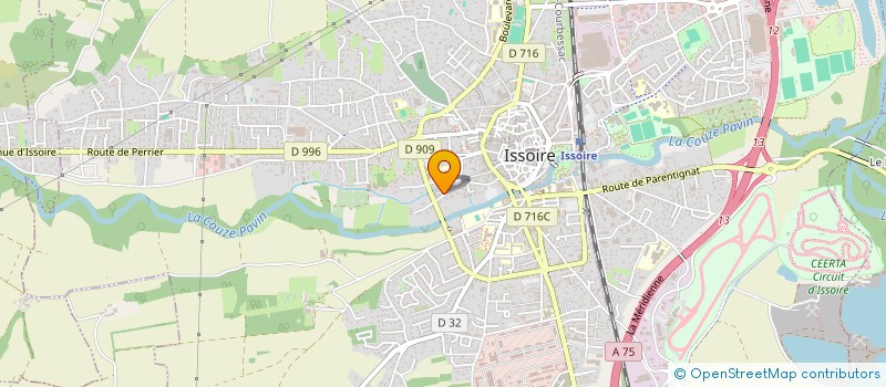 localisation de l'entreprise JM KINE  ISSOIRE