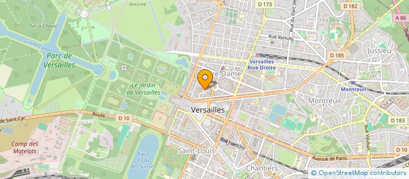 localisation de l'entreprise JM LOISIR à VERSAILLES