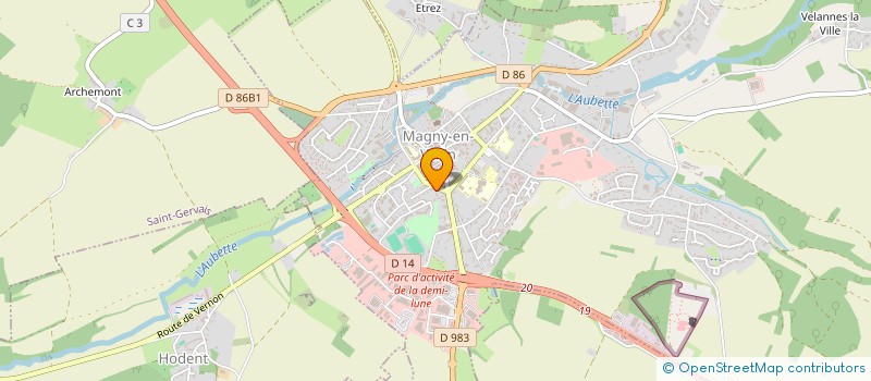 localisation de l'entreprise JM. MATEU, A. SANCHEZ & JC. TASSEL NOTAIRES ASSOCIES  MAGNY-EN-VEXIN