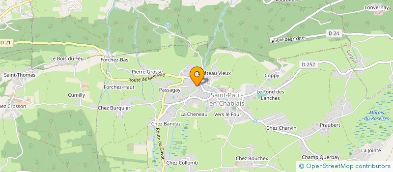 localisation de l'entreprise JM METALLERIE  SAINT-PAUL-EN-CHABLAIS