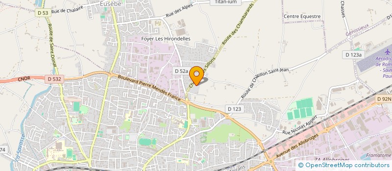 localisation de l'entreprise JM MOULIN  ROMANS-SUR-ISERE