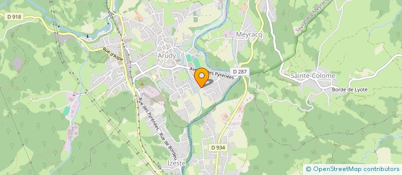 localisation de l'entreprise JM OSSAU TRAIL à ARUDY