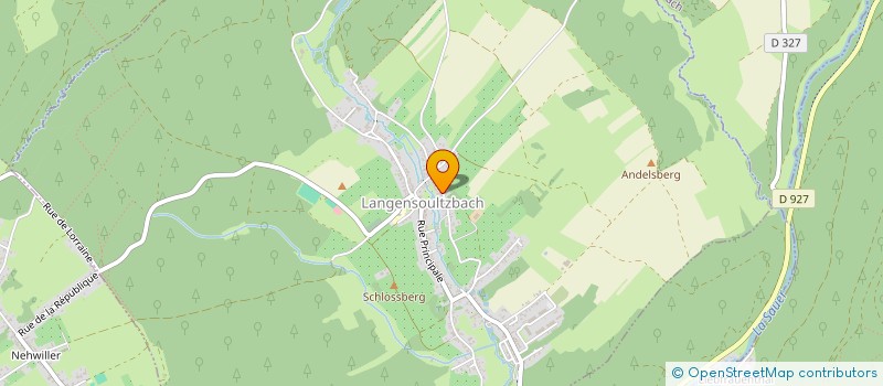 localisation de l'entreprise JM PEINTURE  LANGENSOULTZBACH