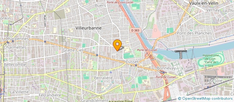 localisation de l'entreprise JM PEINTURES  VILLEURBANNE