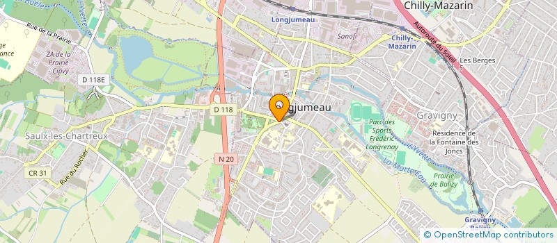 localisation de l'entreprise JM PINHEIRO à LONGJUMEAU