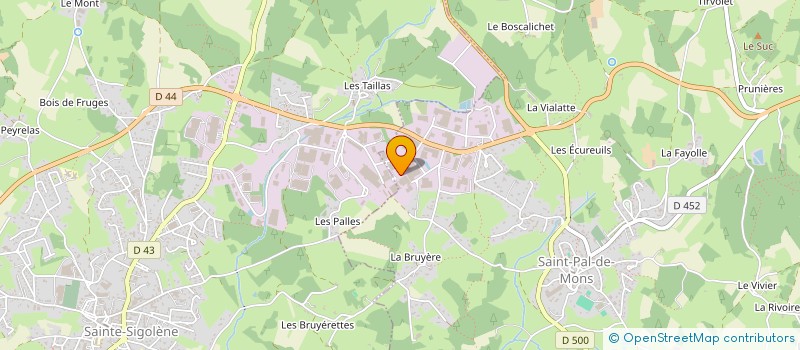 localisation de l'entreprise JM RECYCLING à SAINT-ROMAIN-LACHALM