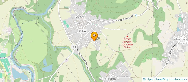 localisation de l'entreprise JM SERVICES à MUR-SUR-ALLIER