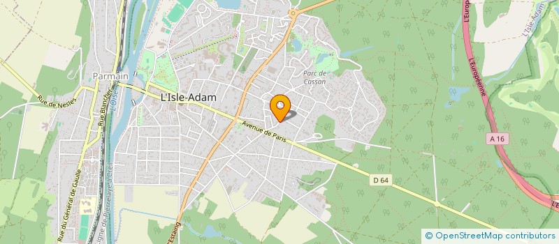 localisation de l'entreprise JM&T.L  L'ISLE-ADAM