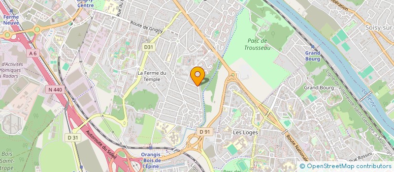 localisation de l'entreprise JM TAXI MORANGIS à RIS-ORANGIS
