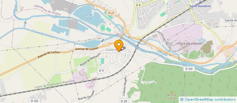localisation de l'entreprise JM TCE à VALENTINE