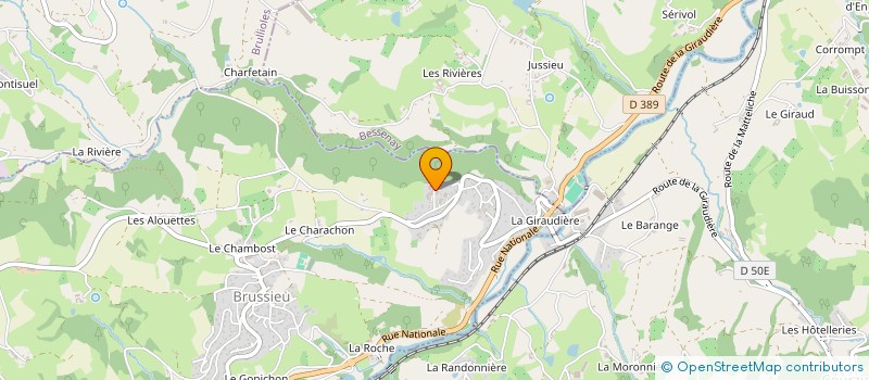 localisation de l'entreprise JM TISSOT  BRUSSIEU