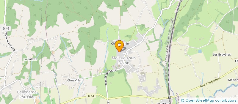 localisation de l'entreprise JM TP  MOISSIEU-SUR-DOLON