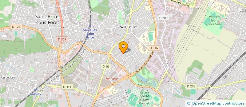 localisation de l'entreprise JM TRADERS à SARCELLES
