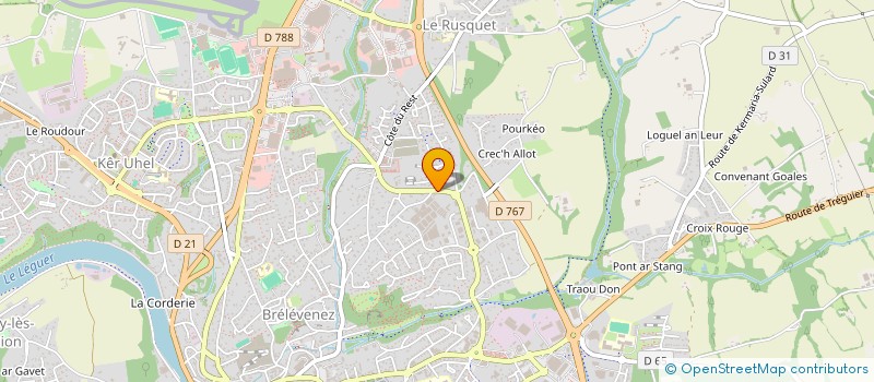 localisation de l'entreprise JM TREGOR SERVICES AUTO  LANNION