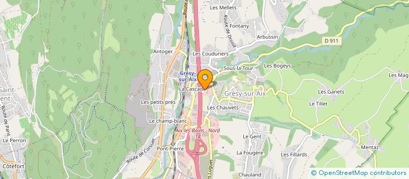 localisation de l'entreprise JM USINAGE  GRESY-SUR-AIX