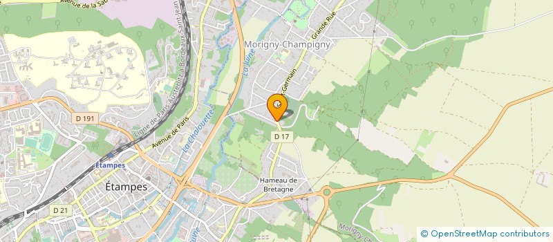 localisation de l'entreprise JM2C à MORIGNY-CHAMPIGNY