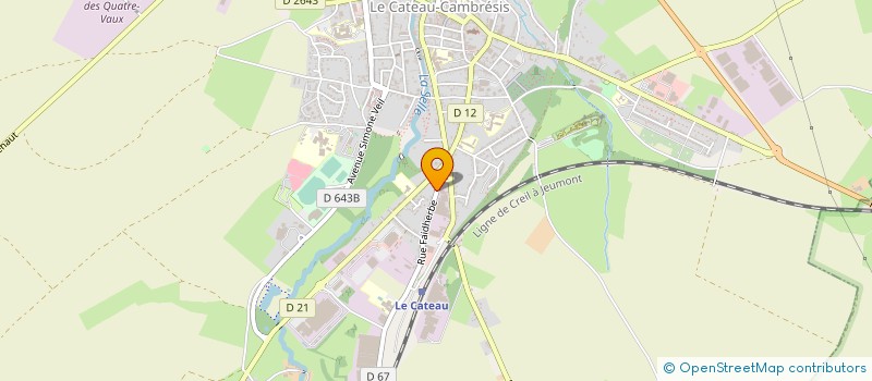 localisation de l'entreprise JM2C AUTO à LE CATEAU-CAMBRESIS