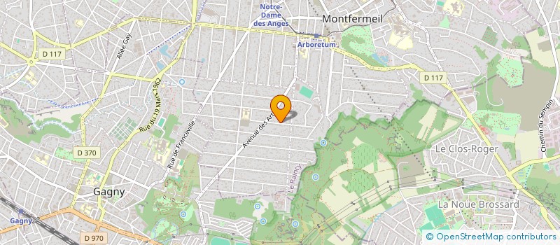 localisation de l'entreprise JM2D IMPACT à MONTFERMEIL