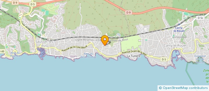 localisation de l'entreprise JM2L  SAUSSET-LES-PINS