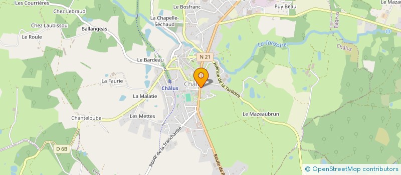 localisation de l'entreprise JM2T à CHALUS