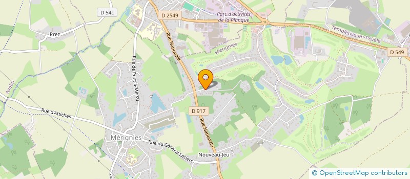localisation de l'entreprise JM2VD  MERIGNIES