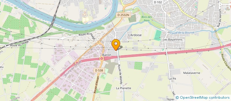 localisation de l'entreprise JM3V-INVEST  BOURG-DE-PEAGE