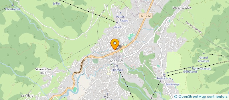 localisation de l'entreprise JMA à MEGEVE