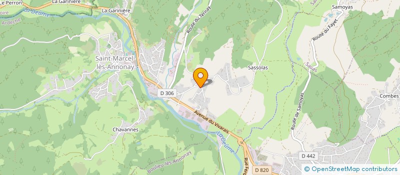 localisation de l'entreprise JMA à SAINT-MARCEL-LES-ANNONAY