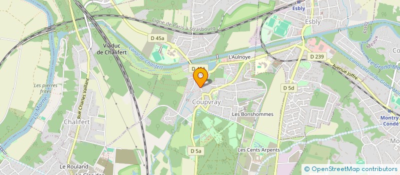 localisation de l'entreprise JMA  COUPVRAY