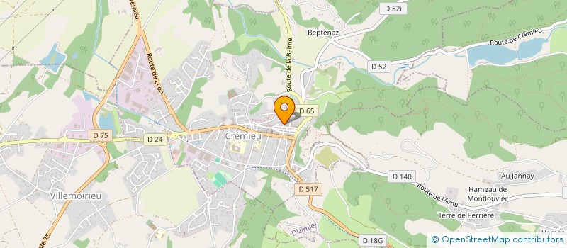 localisation de l'entreprise JMA à CREMIEU