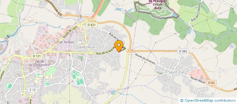 localisation de l'entreprise JMA  DAVEZIEUX