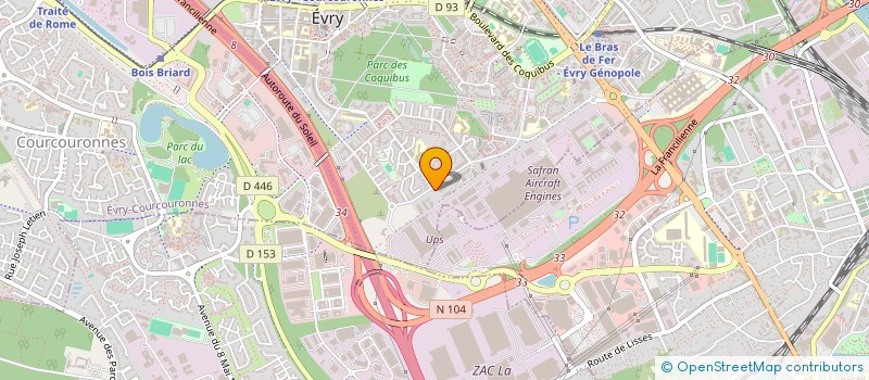 localisation de l'entreprise JMA  EVRY-COURCOURONNES